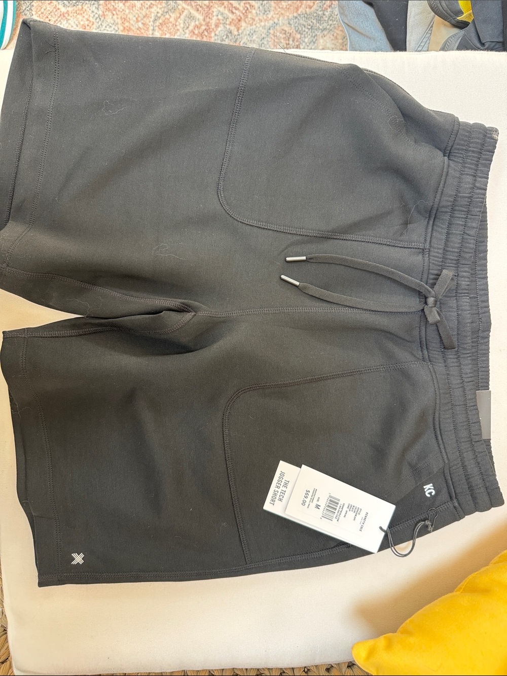 Kenneth Cole Black Athletic Drawstring Pocket Shorts